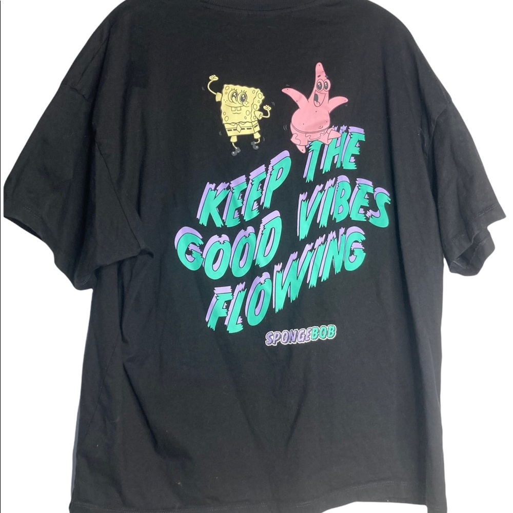 Spongebob Good Vibes Men’s Graphic T-Shirt Size Small